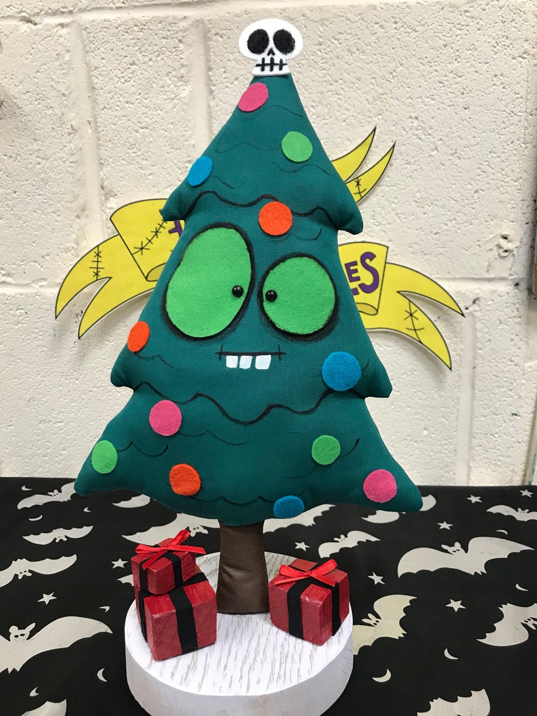 Creepy Christmas Tree Horror Christmas Alt Christmas Gothic Etsy