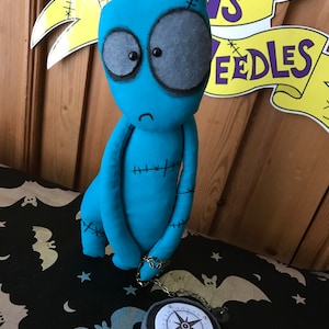 Lost Art Doll by Pins and Needles, Self Help Gift, Creepy Cute, Gothic Doll, Monster Plushie, Scary Cute, Halloween Homeware, Gothic Plush