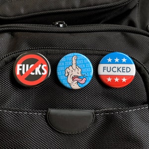 Zero F*cks Given Button Set