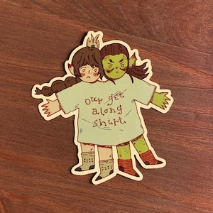 shadowzel get along shirt - vinyl sticker