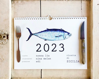 2023 Sicilian recipes Calendar