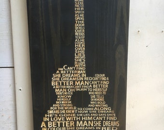 Pearl Jam- Better Man,  carved in wood