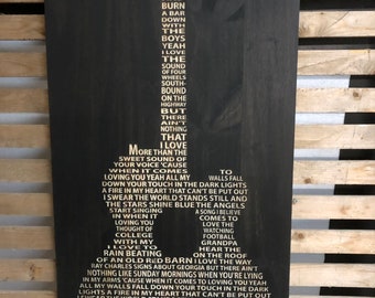 Jon langston- When it comes to loving you lyrics carved in wood