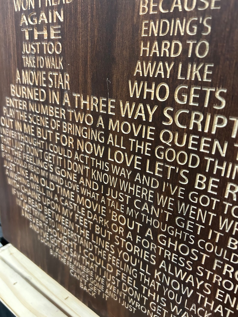 Gordon Lightfoot - If You Could Read My Mind Lyrics Carved in Wood - Etsy