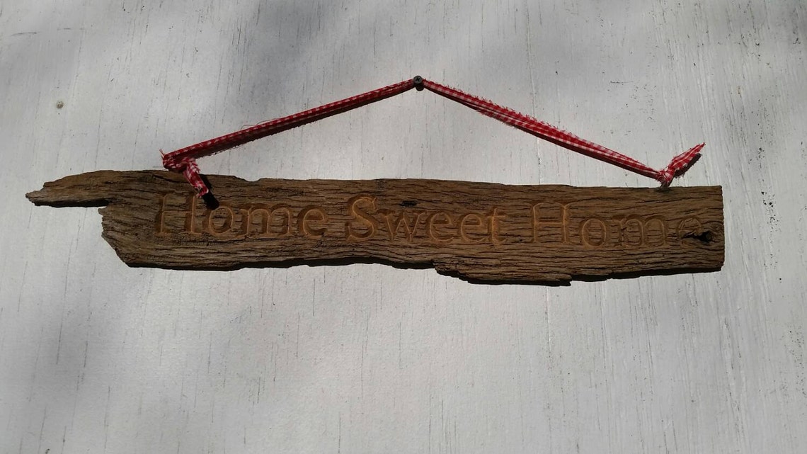 Repurposed Granero Madera Casa Dulce Hogar Colgante de pared | Etsy