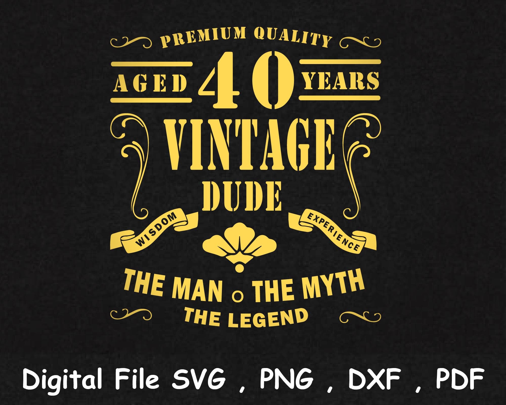 40th Birthday SVG PNG 40th Birthday Gift For Men Svg Happy Etsy Espa a 18-memorable-40th-birthday-gift-ideas-for-men