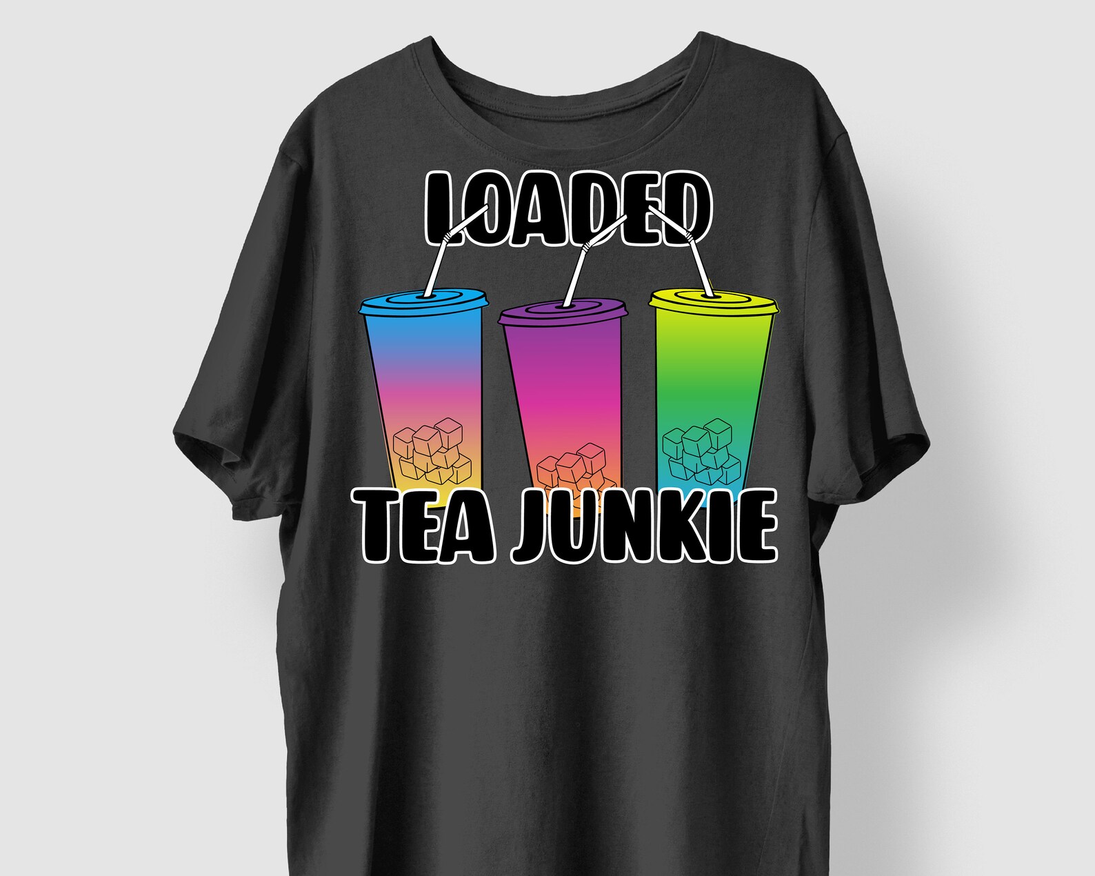 Loaded Tea Junkie PNG Sublimation Designs Download Digital Tie Etsy