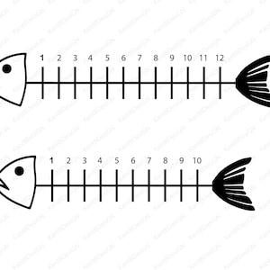 Regla de pescado svg Fish ruler clipart Fish svg Fish clipart Pesca svg Barco de pesca svg Lago svg png dxf pdf svg para cricut