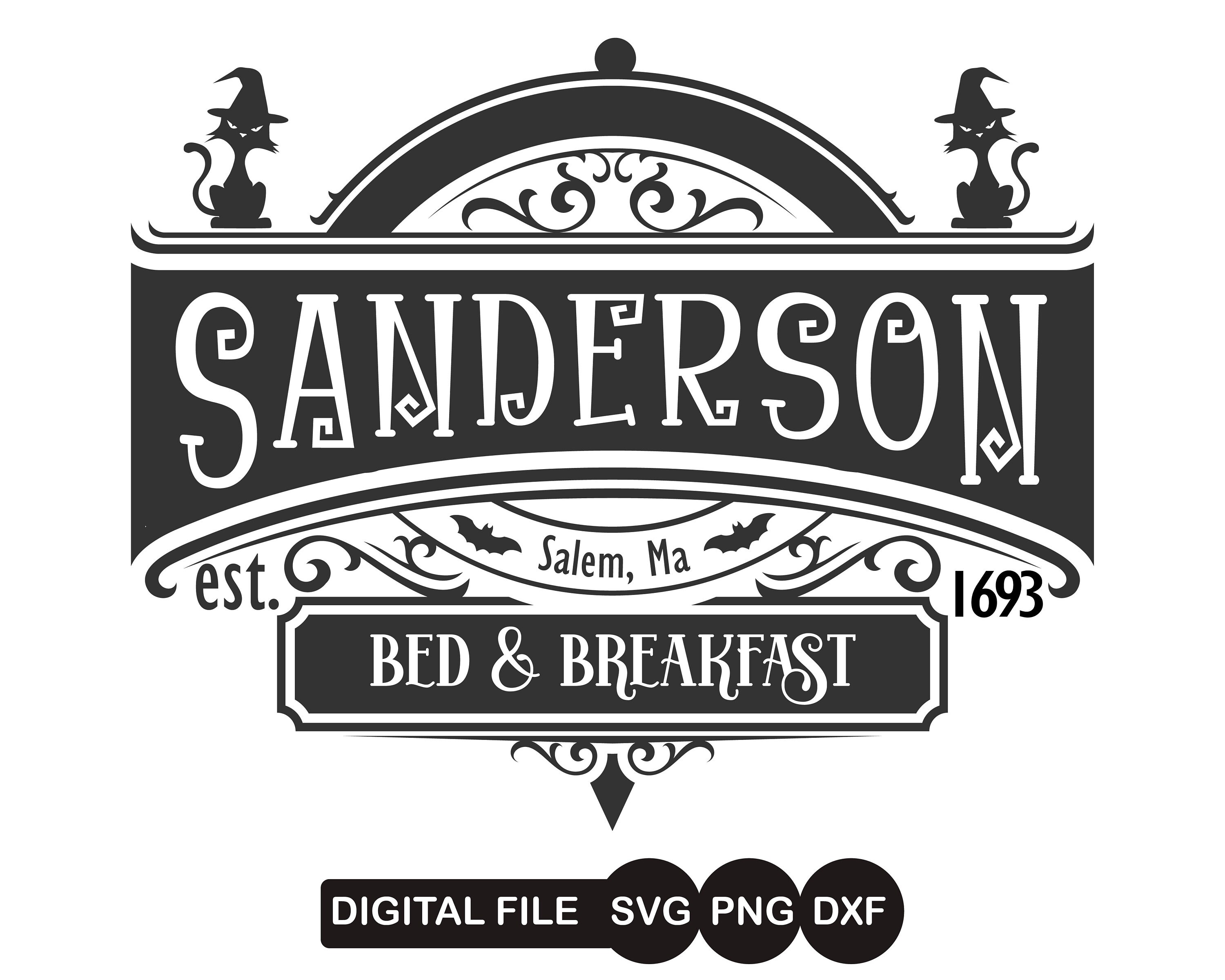 Sanderson Bed and Breakfast SVG PNG Sanderson Sisters Svg Etsy