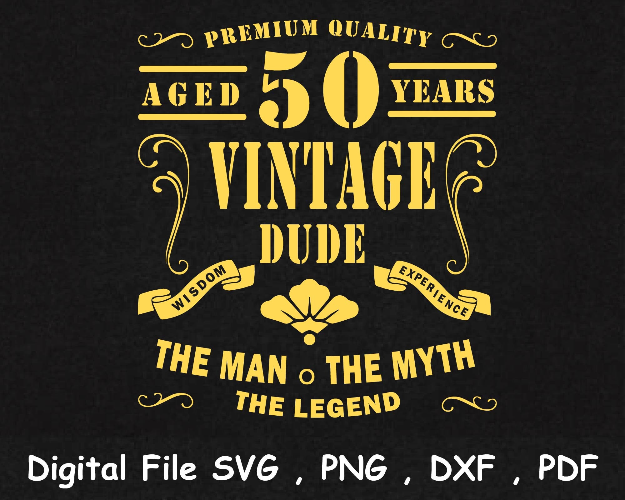 50 Years Birthday SVG