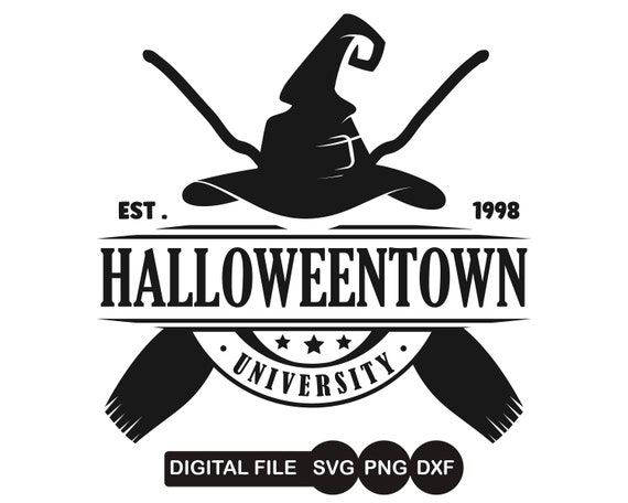 Halloweentown University SVG PNG: Halloween Movie Witch Design (Digital Download)
