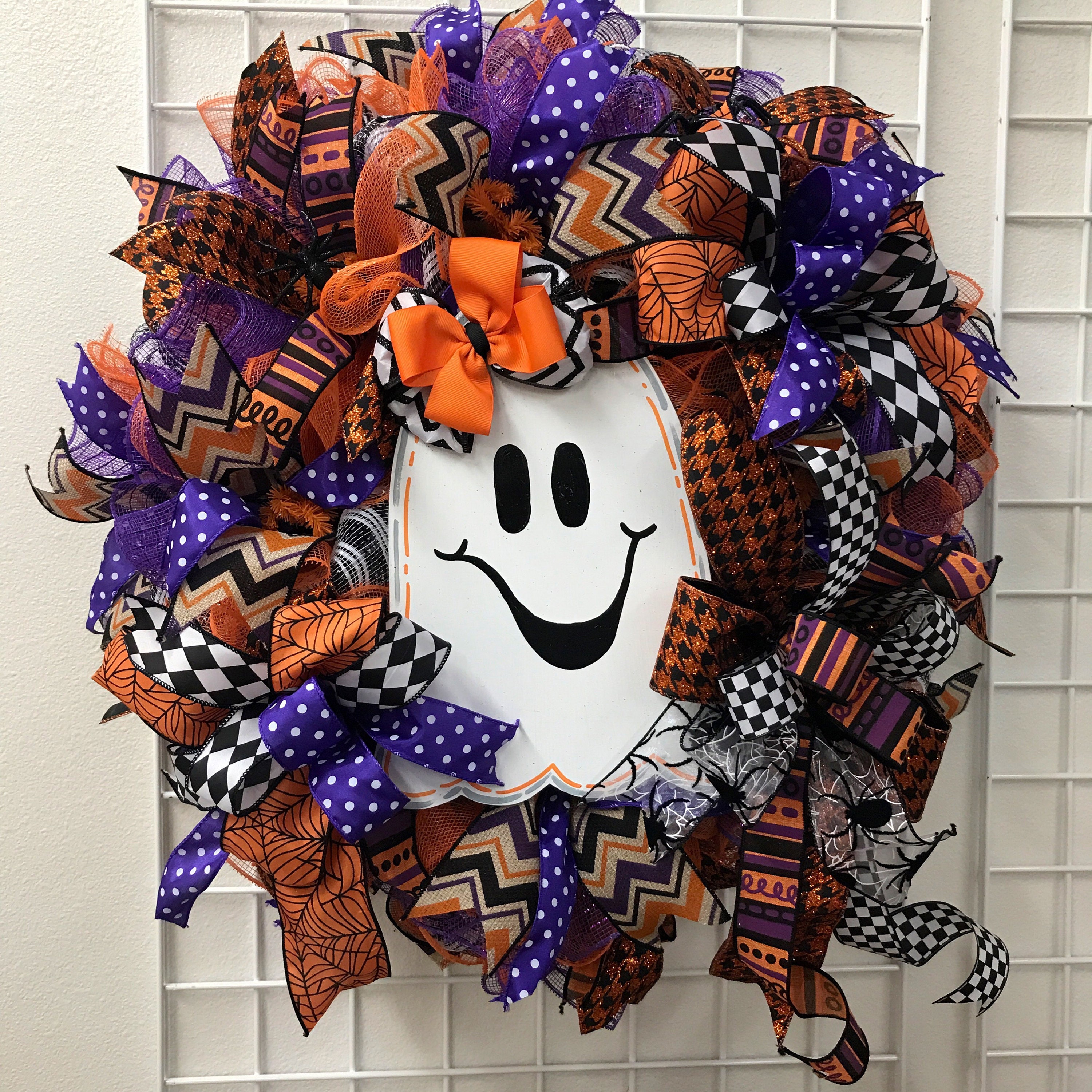 On Sale 20 OFF Halloween Wreath Ghost Halloween Wreath Etsy
