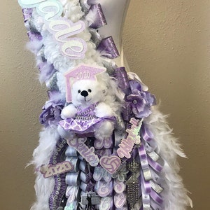 Sash Homecoming mum, homecoming mum. Senior homecoming mum- PLEASE Inbox Me before purchase to see availability!