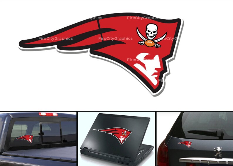 Vinyl Decal Laptop Patriots Sticker Tampa Bay Buccaneers