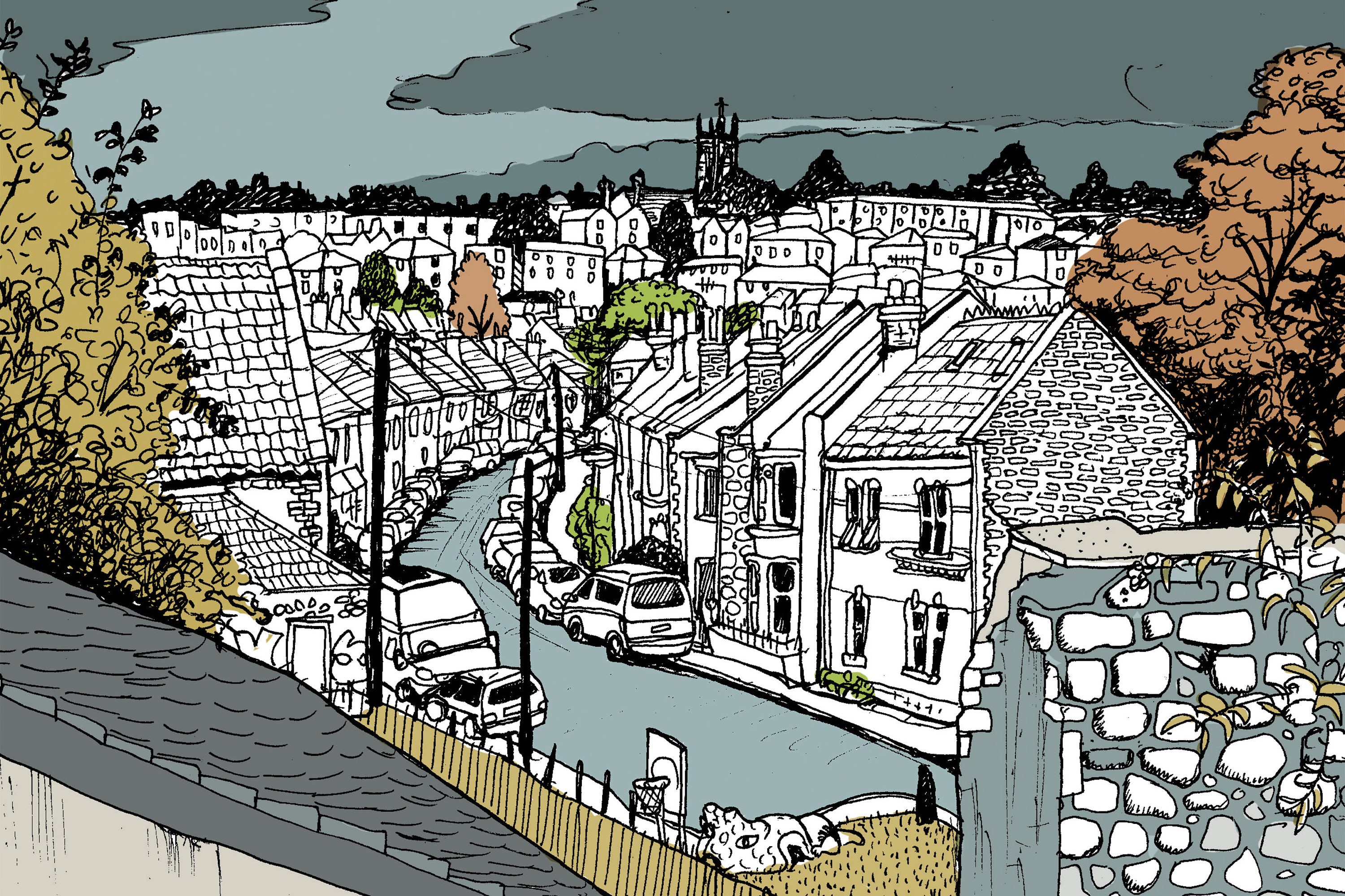 Bristol Illustration Fine Art Print Shaftesbury Avenue Etsy UK