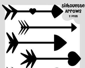 Arrow Clipart | Silhouette Clipart | Black and White Clipart | Arrows Clipart | Clipart Icon | Clipart Arrow Silhouette