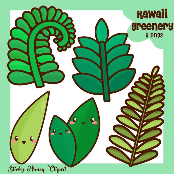 Greenery Clipart Kawaii Fern Clipart Cute Plants Fern Etsy Greenery Clipart Kawaii Fern Clipart Cute Plants Fern Etsy