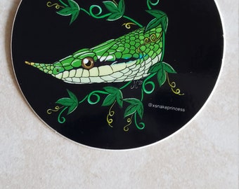 Rhino Ratsnake Vinyl Sticker (3x3")