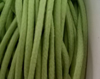 Pistachio green coton with 2 mm