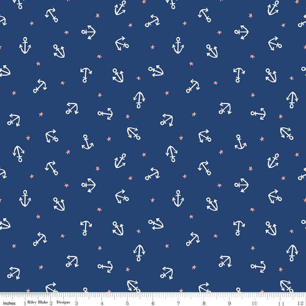 Lost at Sea C13405-NAVY Riley Blake Designs