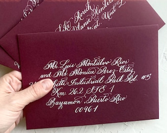 Calligraphy wedding envelopes, Envelopes addressing, Wedding envelopes calligraphy, Wedding Calligraphy, Wedding invitations