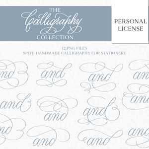 Kalligrafie Clip Art für Hochzeitspapeterie, klassische Kalligrafie, Kalligrafie für Hochzeitseinladungen, Hochzeit Clip art persönliche Nutzung