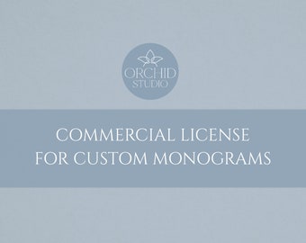 Commercial license for custom monograms