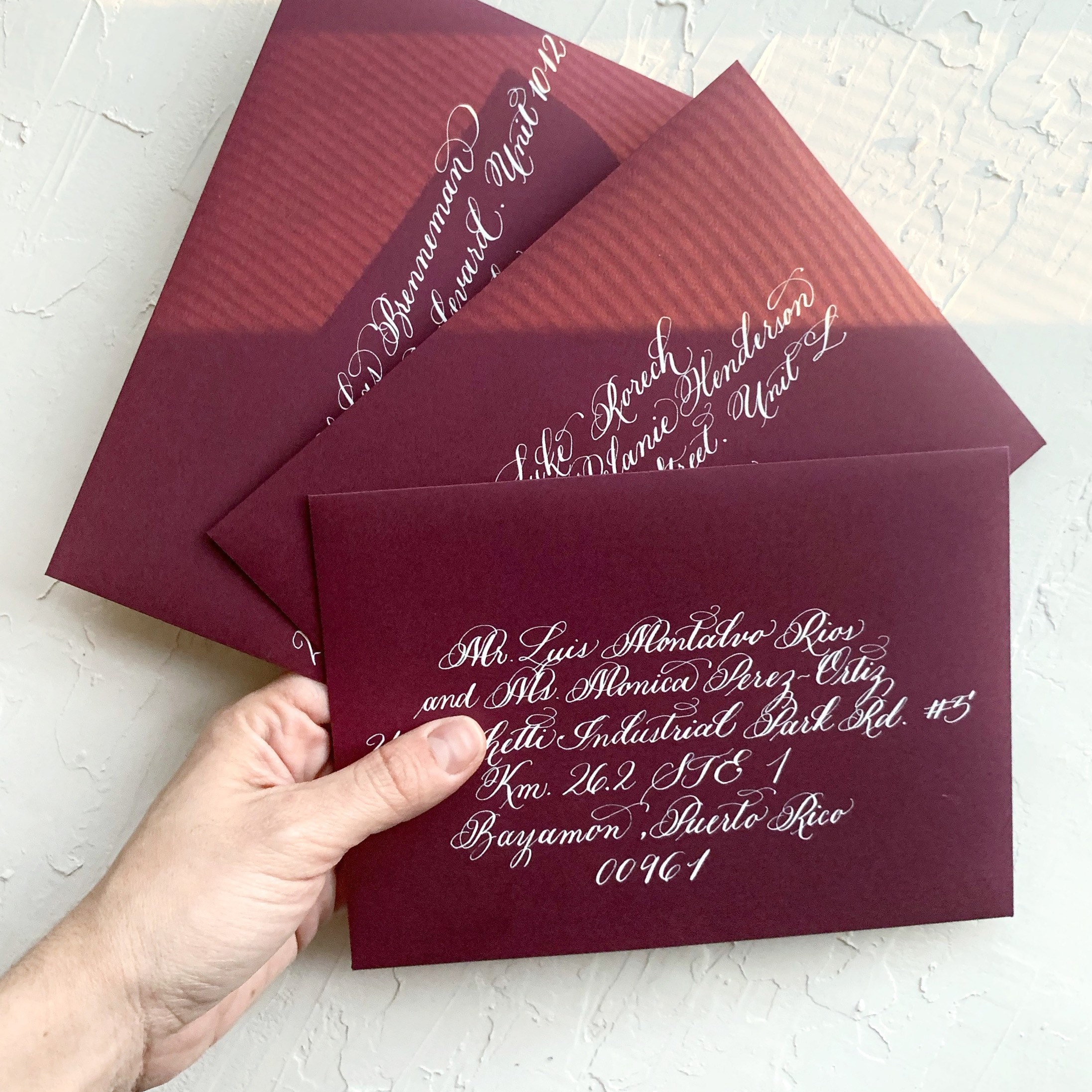 Calligraphy Wedding Envelopes, Envelopes Addressing, Wedding