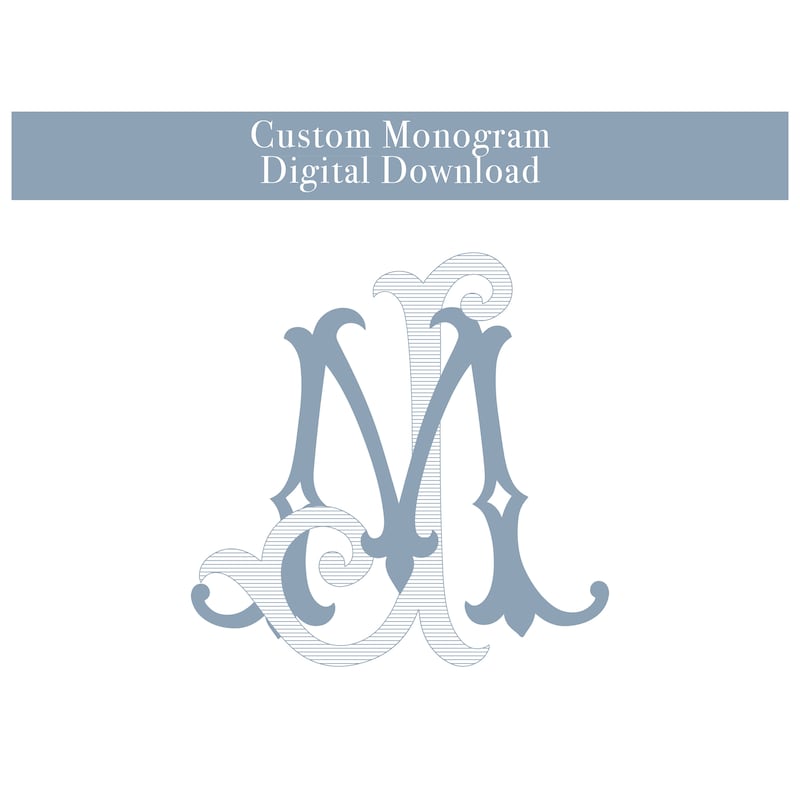 Monogram Printable - Etsy