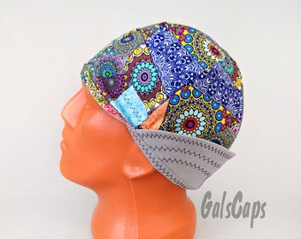 Sale! Size 7 1/8 Shallow Crown Welders Hats Bikers Caps Welding Cap Hat Cotton Weld Cap Made in USA Ready to Ship