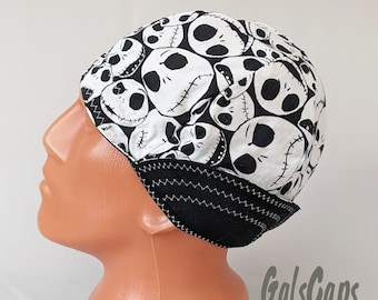 Welders Hats Halloween Print Bikers Caps Welding Cap Hat Cotton Weld Cap Made in USA Ready to Ship