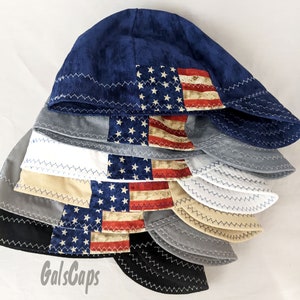 Patriotic Welders Welding Cap Many Colors Hats Bikers Caps  Hat Cotton Decorative Stitching Weld Cap Made in USA Ready to Ship