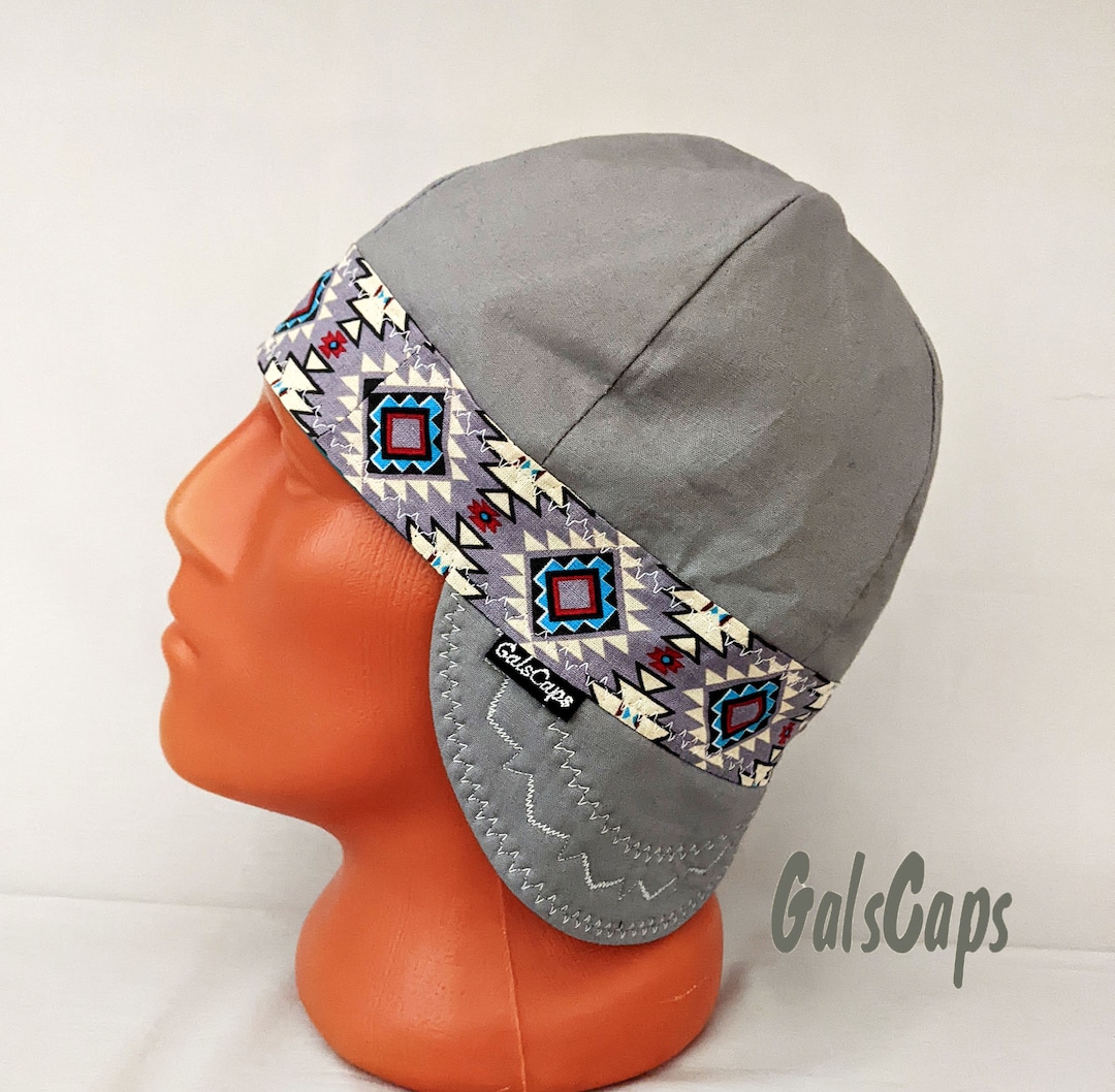 Southwest/turquoise Welders Welding Cap Hats Bikers Caps Hat Cotton