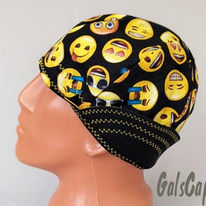 Welders Hats Emoji Print Bikers Caps Welding Cap Hat Cotton Weld Cap Made in USA Ready to Ship