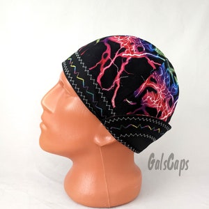 Colorful Lightning Welders Welding Cap  Hats Bikers Caps  Hat Cotton Decorative Stitching Weld Cap Made in USA