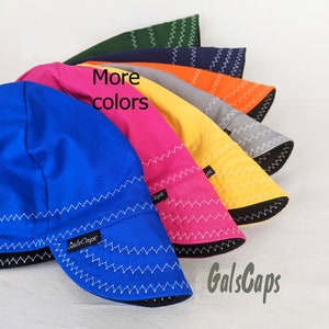 Welders Hats Choose Color Bikers Caps Welding Cap Hat Cotton Weld Cap Made in USA Ready to Ship