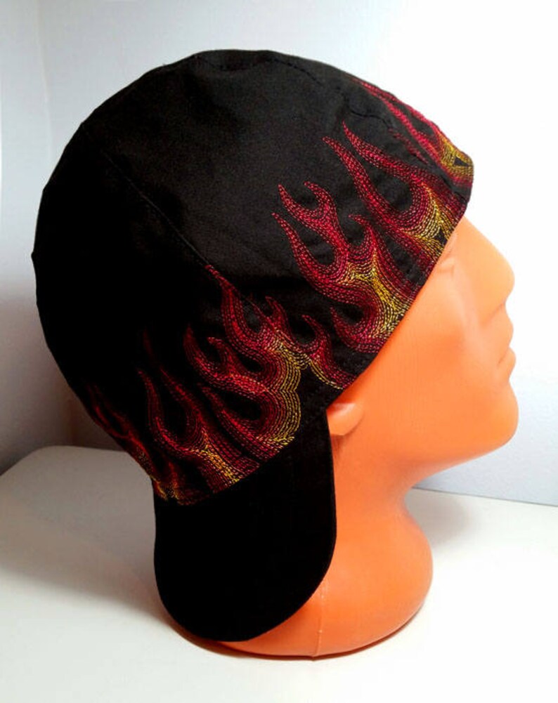 Flame. Welders Hats Bikers Caps Welding Cap Hat Cotton Etsy