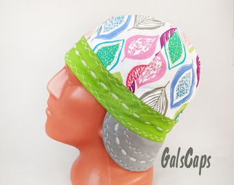 Colorful Leaves Welders Welding Cap  Hats Bikers Caps  Hat Cotton Decorative Stitching Weld Cap Made in USA Ready to Ship