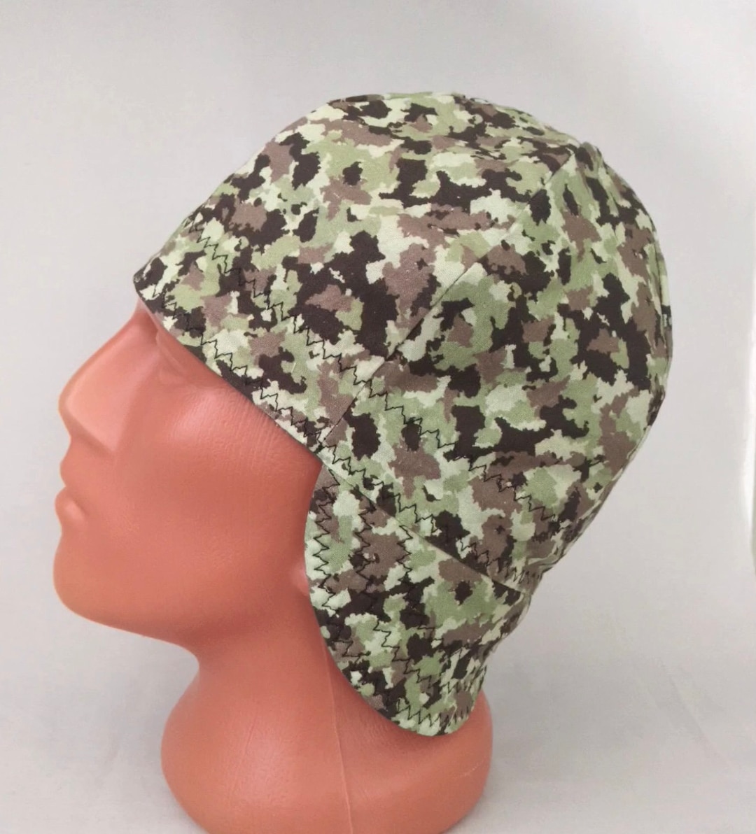 Camo Welders Hats, Bikers Caps, Welding Cap Hat, Cotton. 10 Etsy