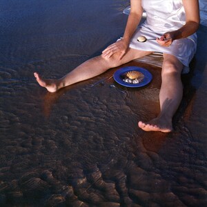 Supper By The Seashore, Tel Aviv Israel, Hasselblad Analogue Photography, Homage To Pina Bausch, Jewish Female Model Mediterranean Sea Beach