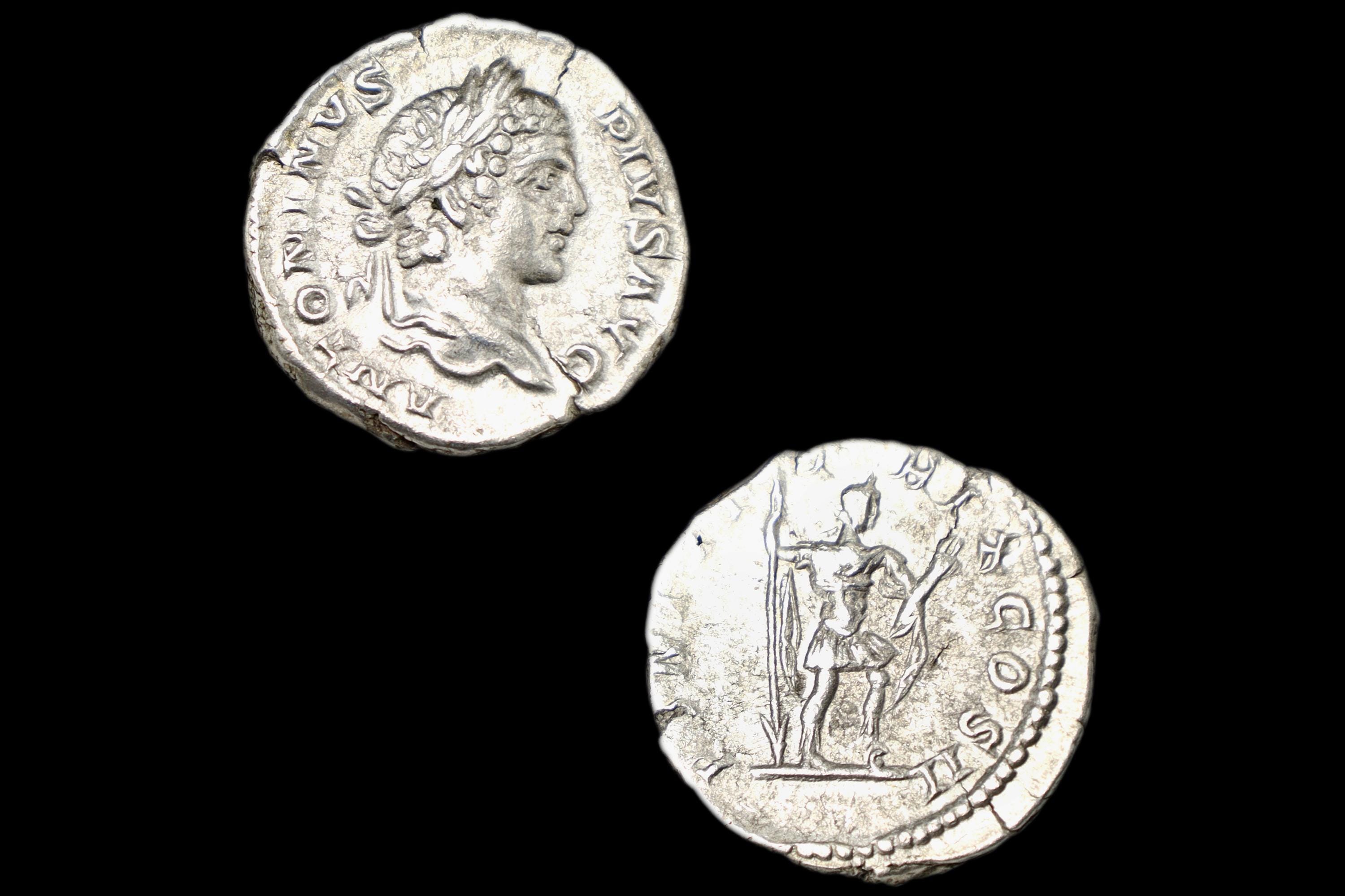 Ancient Roman Empire 3rd Century AD. A Silver Denarius Coin by