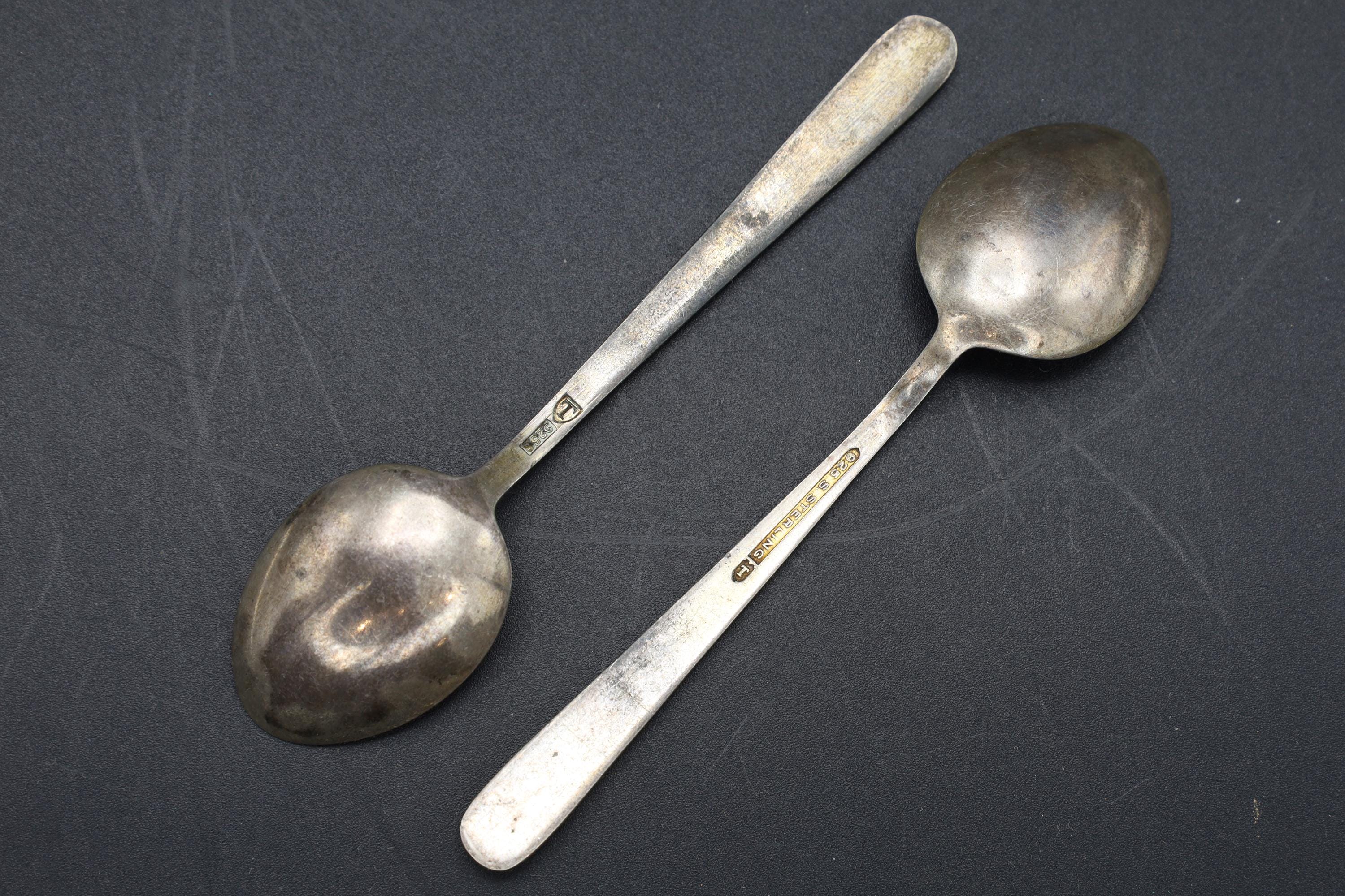 N M Thune Norway, Guilloche and Sterling Coffee Spoons