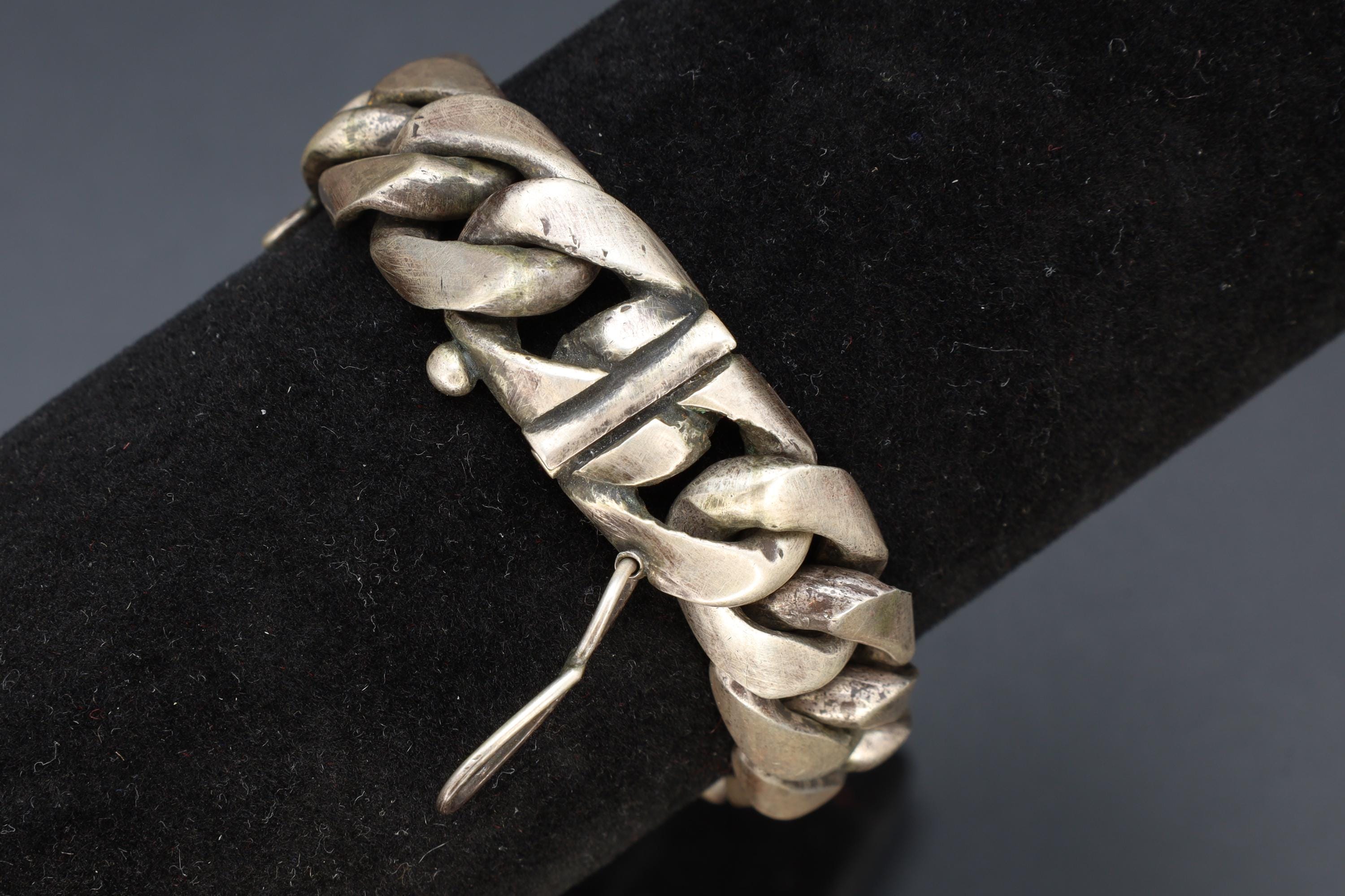 Mexican silver bangle bracelet - Etsy 日本