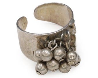 Joyería Heikki Kaksonen, Finlandia 1962, anillo brutalista, talla 6 y ajustable, anillo para el dedo del pie con cuentas Cha Cha, accesorios de Helsinki, Escandinavia