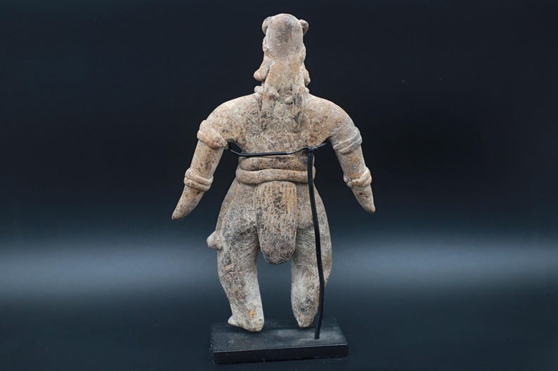 Ancient Colima Ancient Pre Columbian Colima Pottery Standing Female Figure, Full Body ...