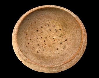 Extremely Rare Ceramic Plate, Ancient Holy Land, Levant, Israel, A Terracotta Mortarium Grating Bowl, 1st C AD Roman Empire Antiquities