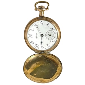 1921 Elgin 15 Jewel Cushion‎ Case Wadsworth 14K GF Running WWI Era ΠΒΦ 1921 Elgin Pocket Watch - Etsy main image 3