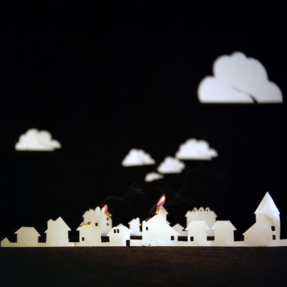 Fire on Babylon Cityscape Still Life Analogue Photography Etsy