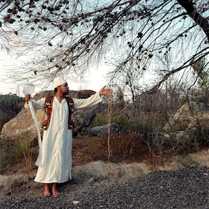 Shepherding Clouds And Souls, Burnt Forest, Holy Mount, Har HaKarmel Israel, Analogue Hasselblad Color Film Photography Print 24 x 24 inches