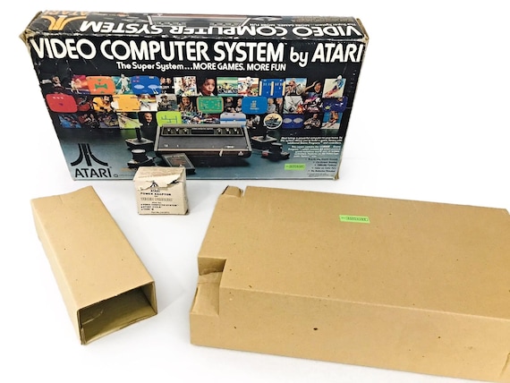 Atari 2600 Video Game, A 1978 Atari, 6 Switch Console in Original